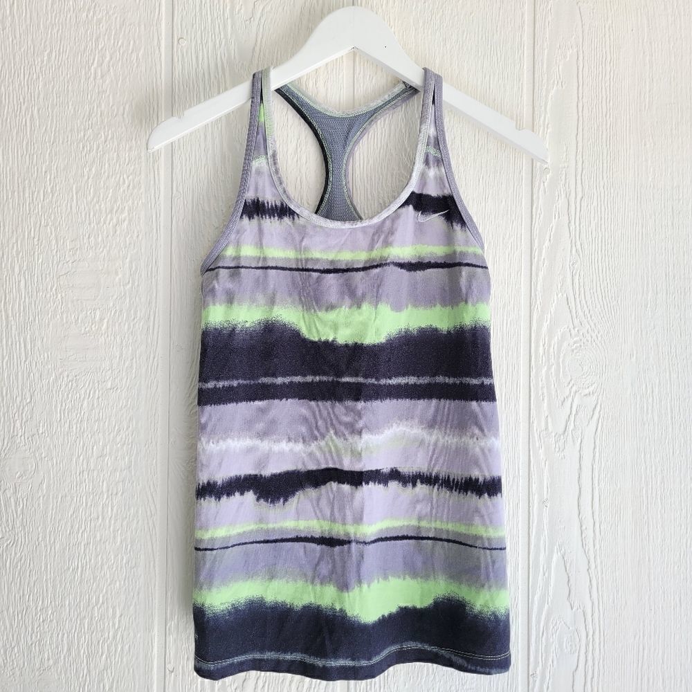 Nike Gray Stripped Tank top